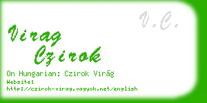 virag czirok business card